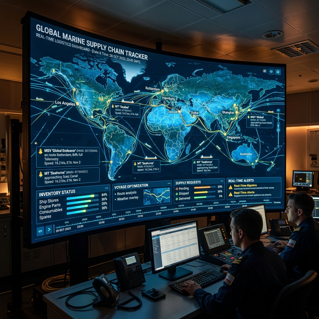 Tracking Marine Supplies in Real-Time